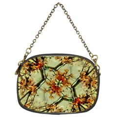 Floral Motif Print Pattern Collage Chain Purse (two Sided)  by dflcprints