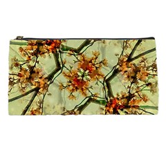 Floral Motif Print Pattern Collage Pencil Case by dflcprints