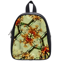 Floral Motif Print Pattern Collage School Bag (small) by dflcprints