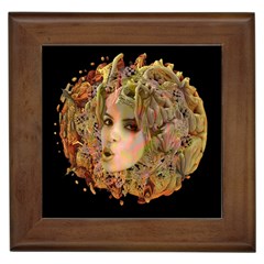 Organic Planet Framed Ceramic Tile by icarusismartdesigns