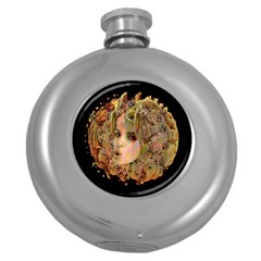 Organic Planet Hip Flask (round) by icarusismartdesigns