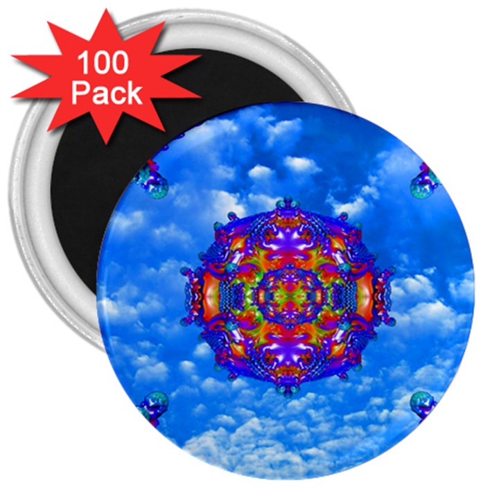 Sky Horizon 3  Button Magnet (100 pack)