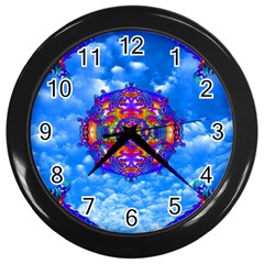 Sky Horizon Wall Clock (black) by icarusismartdesigns