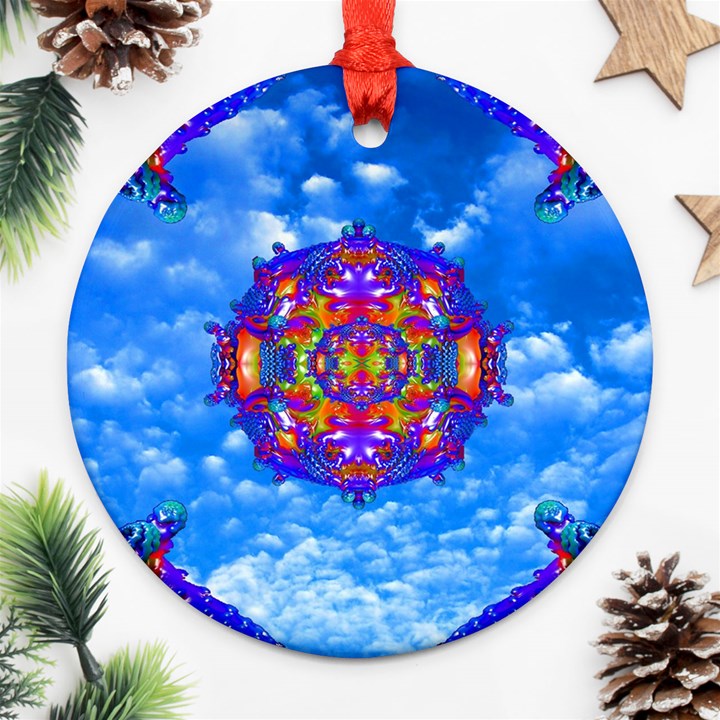 Sky Horizon Round Ornament (Two Sides)