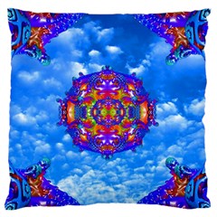 Sky Horizon Large Flano Cushion Case (Two Sides)