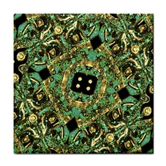 Luxury Abstract Golden Grunge Art Ceramic Tile by dflcprints