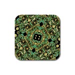 Luxury Abstract Golden Grunge Art Drink Coasters 4 Pack (Square) Front