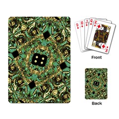 Luxury Abstract Golden Grunge Art Playing Cards Single Design by dflcprints