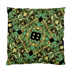 Luxury Abstract Golden Grunge Art Cushion Case (single Sided)  by dflcprints