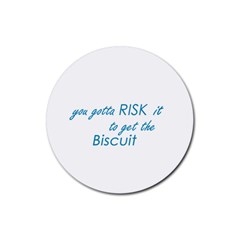 Risk It Drink Coasters 4 Pack (round) by flaminggoats