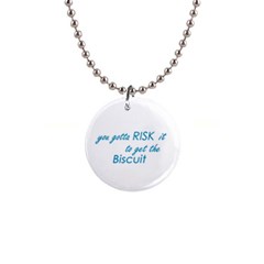 Risk It Button Necklace by flaminggoats