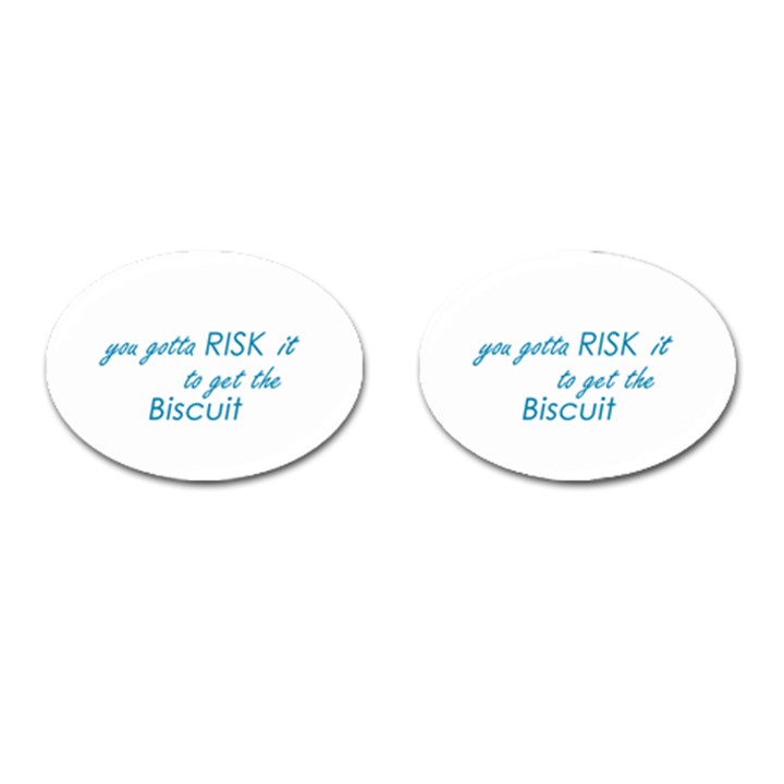 risk it Cufflinks (Oval)