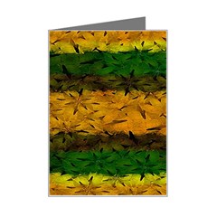 Tribal Floral Pattern Mini Greeting Card by dflcprints