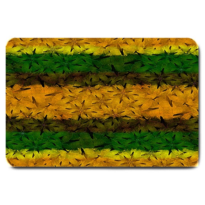 Tribal Floral Pattern Large Door Mat