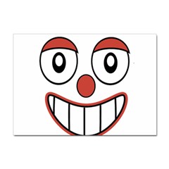 Happy Clown Cartoon Drawing A4 Sticker 100 Pack by dflcprints