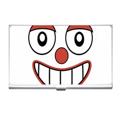 Happy Clown Cartoon Drawing Business Card Holder by dflcprints