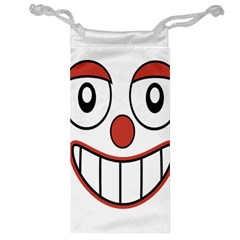 Happy Clown Cartoon Drawing Jewelry Bag by dflcprints