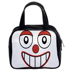 Happy Clown Cartoon Drawing Classic Handbag (two Sides) by dflcprints