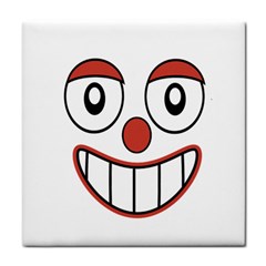 Happy Clown Cartoon Drawing Face Towel by dflcprints