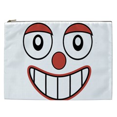 Happy Clown Cartoon Drawing Cosmetic Bag (xxl) by dflcprints