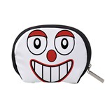 Happy Clown Cartoon Drawing Accessory Pouch (Small) Back