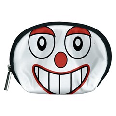 Happy Clown Cartoon Drawing Accessory Pouch (medium) by dflcprints