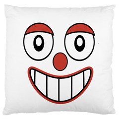 Happy Clown Cartoon Drawing Large Flano Cushion Case (two Sides) by dflcprints