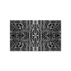 Black And White Tribal Geometric Pattern Print Sticker (rectangle) by dflcprints