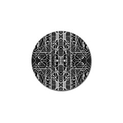 Black And White Tribal Geometric Pattern Print Golf Ball Marker 10 Pack by dflcprints