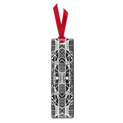 Black And White Tribal Geometric Pattern Print Small Bookmark by dflcprints