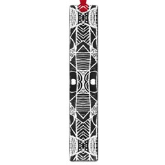 Black And White Tribal Geometric Pattern Print Large Bookmark by dflcprints