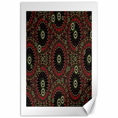 Digital Abstract Geometric Pattern In Warm Colors Canvas 24  X 36  (unframed) by dflcprints