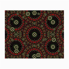 Digital Abstract Geometric Pattern In Warm Colors Glasses Cloth (small, Two Sided) by dflcprints