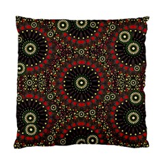 Digital Abstract Geometric Pattern In Warm Colors Cushion Case (two Sided)  by dflcprints