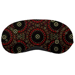 Digital Abstract Geometric Pattern In Warm Colors Sleeping Mask by dflcprints