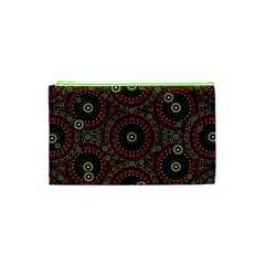 Digital Abstract Geometric Pattern In Warm Colors Cosmetic Bag (xs) by dflcprints