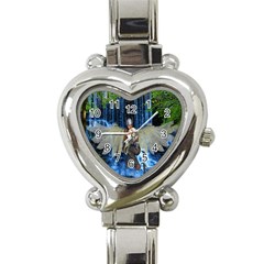 Magic Sword Heart Italian Charm Watch  by icarusismartdesigns