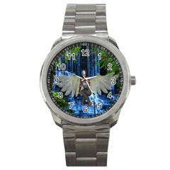 Magic Sword Sport Metal Watch by icarusismartdesigns