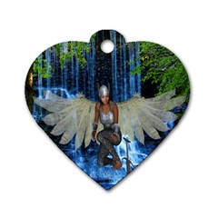 Magic Sword Dog Tag Heart (one Sided)  by icarusismartdesigns