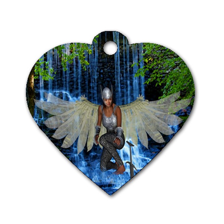 Magic Sword Dog Tag Heart (One Sided) 