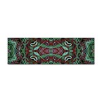 Tribal Ornament Pattern in Red and Green Colors Bumper Sticker Front