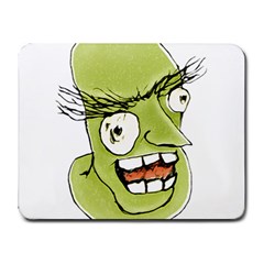 Mad Monster Man With Evil Expression Small Mouse Pad (rectangle) by dflcprints