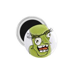 Mad Monster Man With Evil Expression 1 75  Button Magnet by dflcprints