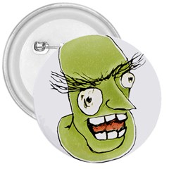 Mad Monster Man With Evil Expression 3  Button by dflcprints