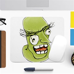 Mad Monster Man With Evil Expression Large Mouse Pad (rectangle) by dflcprints