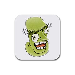 Mad Monster Man With Evil Expression Drink Coaster (square) by dflcprints