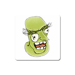 Mad Monster Man With Evil Expression Magnet (square) by dflcprints