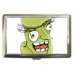 Mad Monster Man With Evil Expression Cigarette Money Case by dflcprints