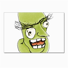 Mad Monster Man With Evil Expression Postcards 5  X 7  (10 Pack) by dflcprints