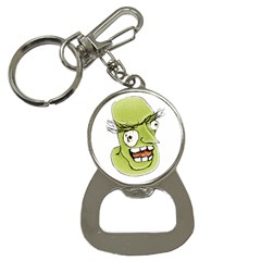 Mad Monster Man With Evil Expression Bottle Opener Key Chain by dflcprints